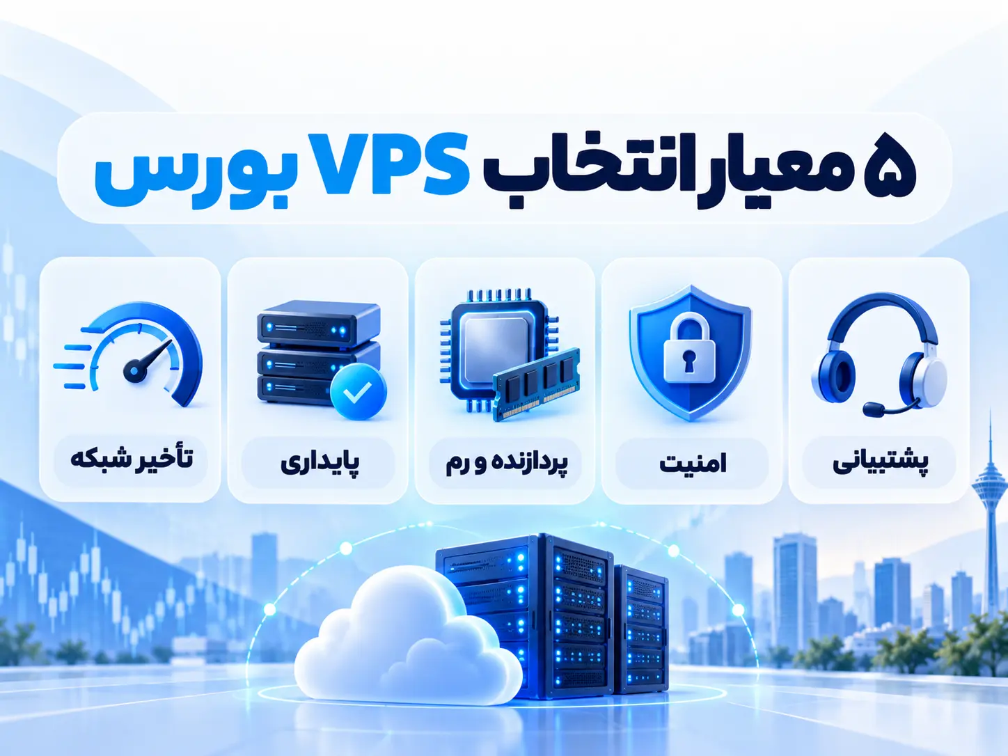 5 معیار برای انتخاب سرور مجازی بورس